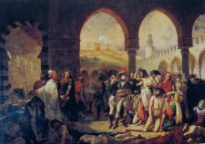 Antoine Gros: Napoleon bezoekt de pestlijders van Jaffa (11 maart 1799)